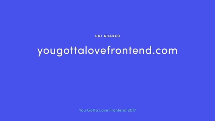 www.yougottalovefrontend.com