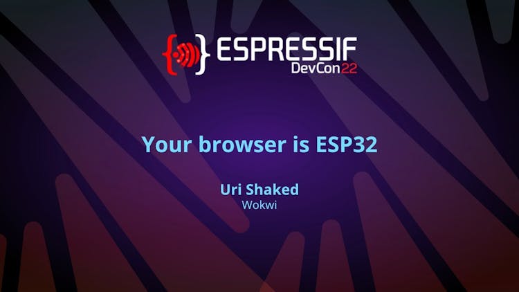 Your browser is ESP32